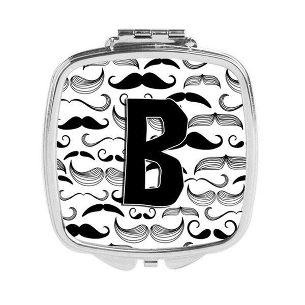 Carolines Treasures Letter B Moustache Initial Compact Mirror CJ2009-BSCM